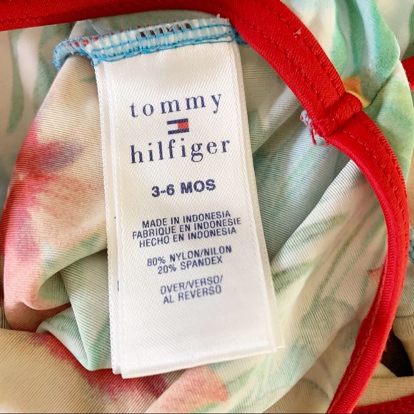 🔥 Tommy Hilfiger Baby Girl's Floral 1-Piece Swimsuit - Picture 4 of 4